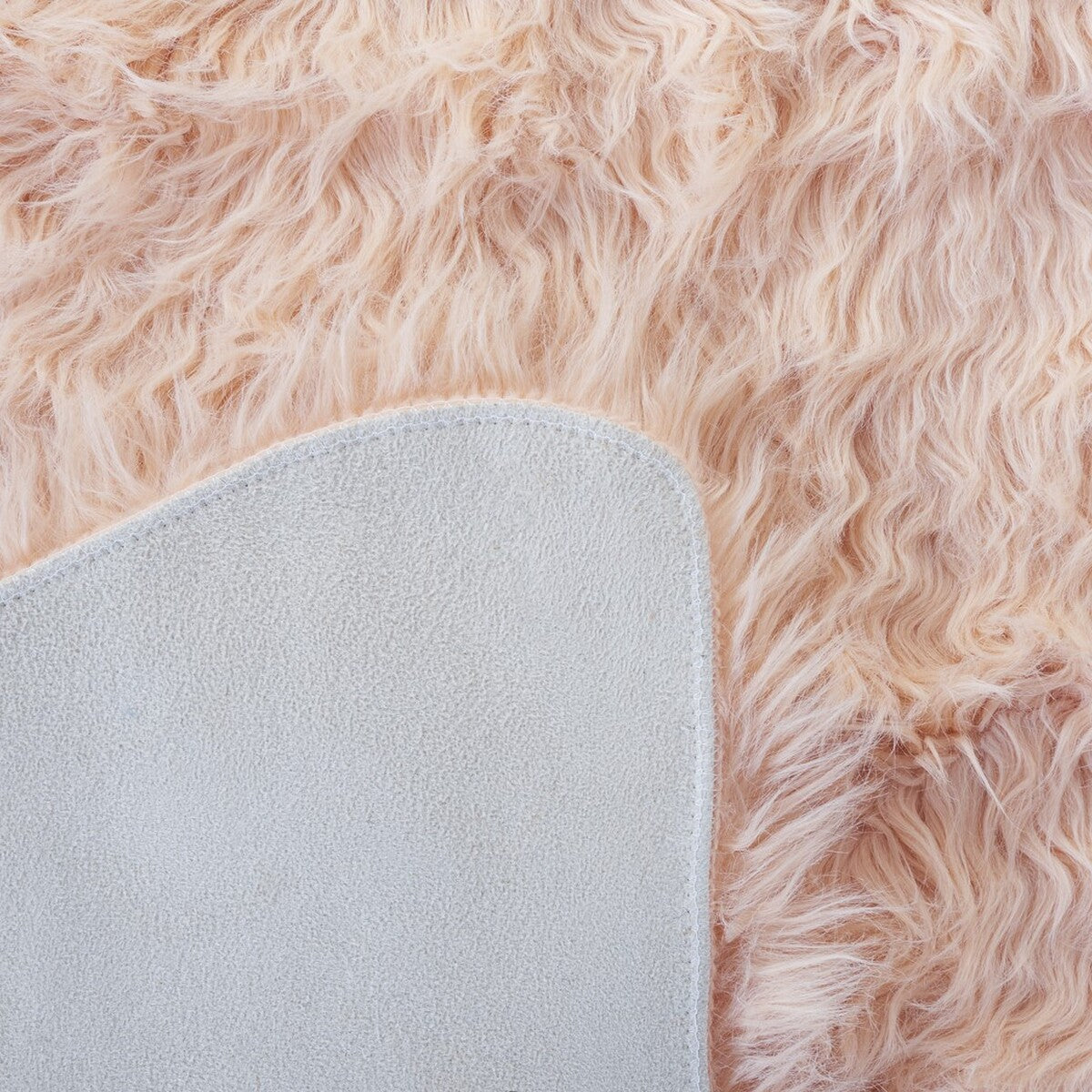 safavieh clearance faux sheep skin fss115u light pink rug