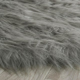 safavieh clearance faux sheep skin fss118b dark grey rug