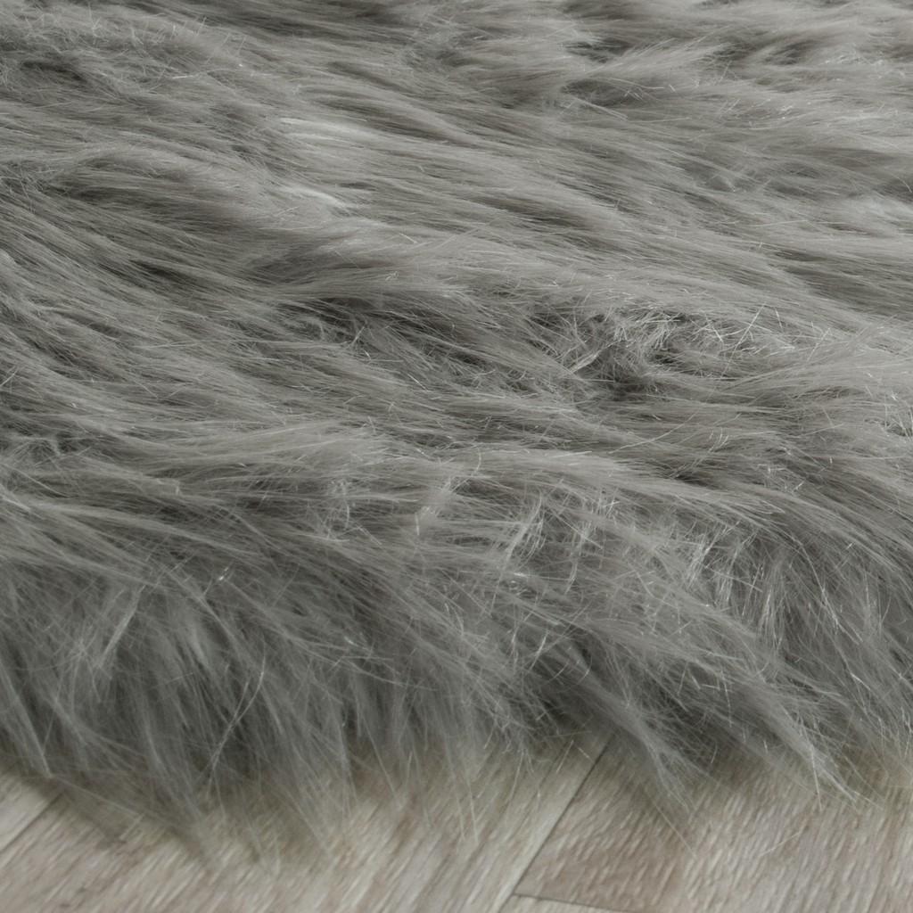 safavieh clearance faux sheep skin fss118b dark grey rug