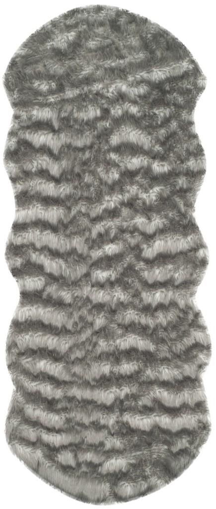 safavieh clearance faux sheep skin fss118b dark grey rug