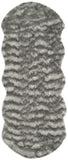 safavieh clearance faux sheep skin fss118b dark grey rug