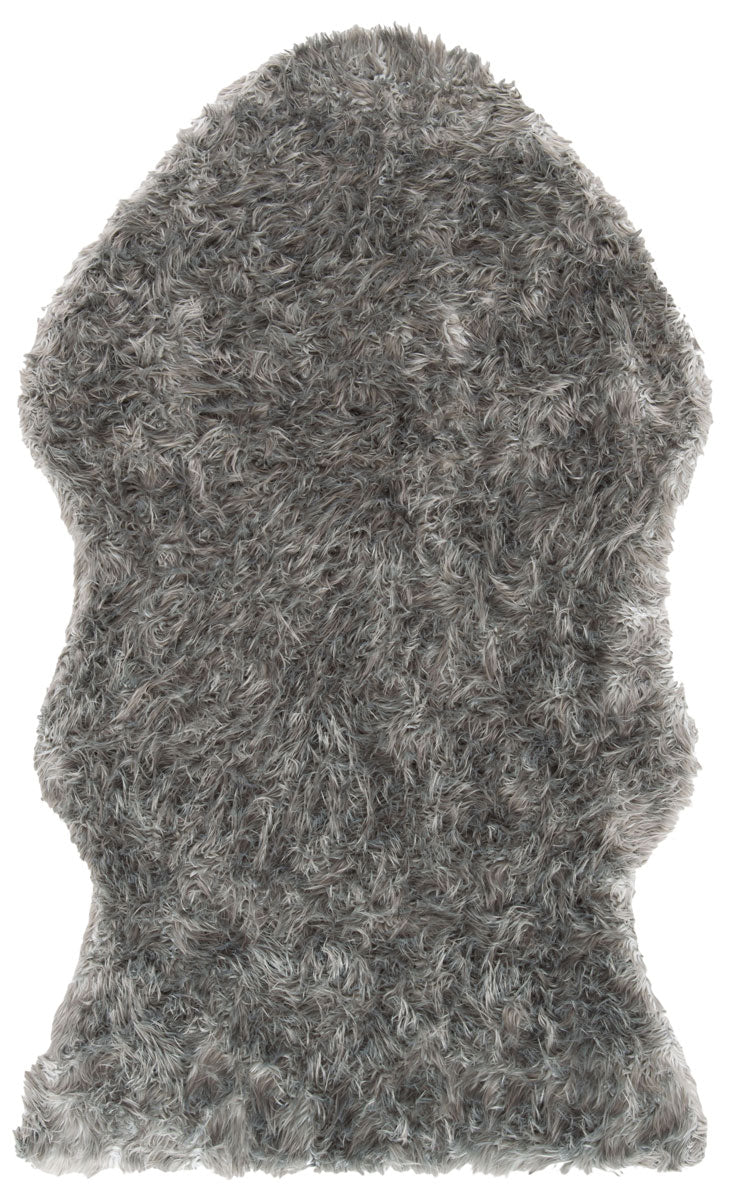 safavieh clearance faux sheep skin fss118b dark grey rug