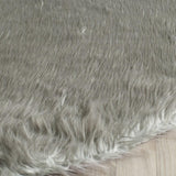 safavieh clearance faux sheep skin fss118b dark grey rug
