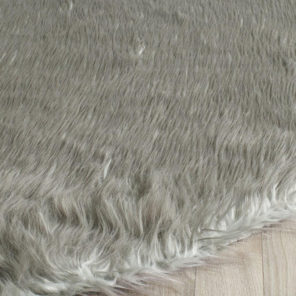 safavieh clearance faux sheep skin fss118b dark grey rug