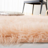 safavieh clearance faux sheep skin fss235u light pink rug