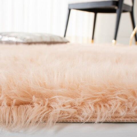 safavieh clearance faux sheep skin fss235u light pink rug