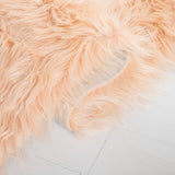 safavieh clearance faux sheep skin fss235u light pink rug