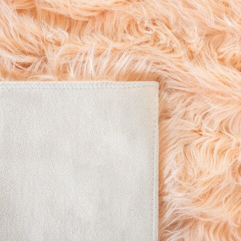 safavieh clearance faux sheep skin fss235u light pink rug