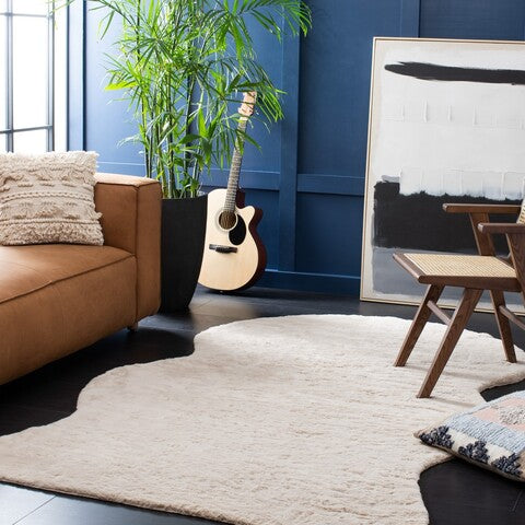 safavieh clearance faux sheep skin fss515k beige rug
