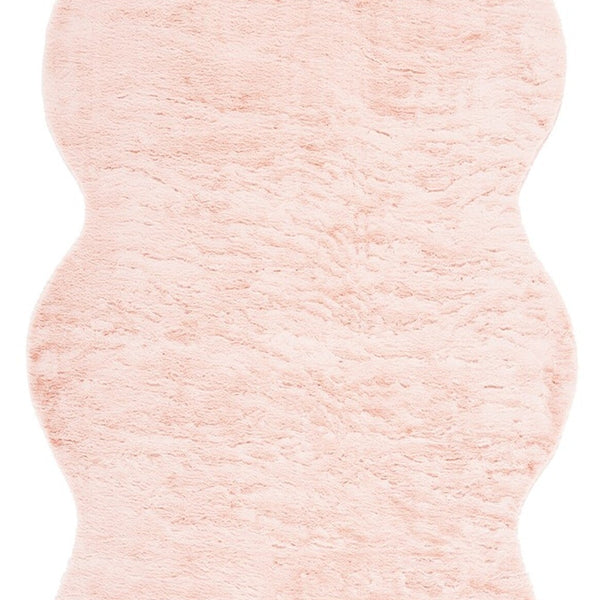 Safavieh Clearance Faux Sheep Skin FSS515U Light Pink Rug