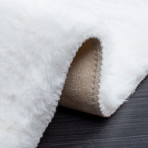 safavieh clearance faux sheep skin fss535a ivory rug