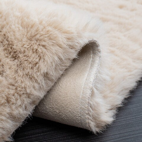 safavieh clearance faux sheep skin fss535k beige rug