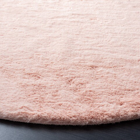 safavieh clearance faux sheep skin fss535u light pink rug