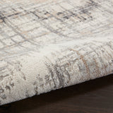 nourison elation etn04 grey ivory rug