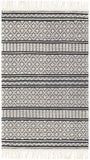 Surya rug co. | charcoal rug | farmhouse | tassels | rugs done right