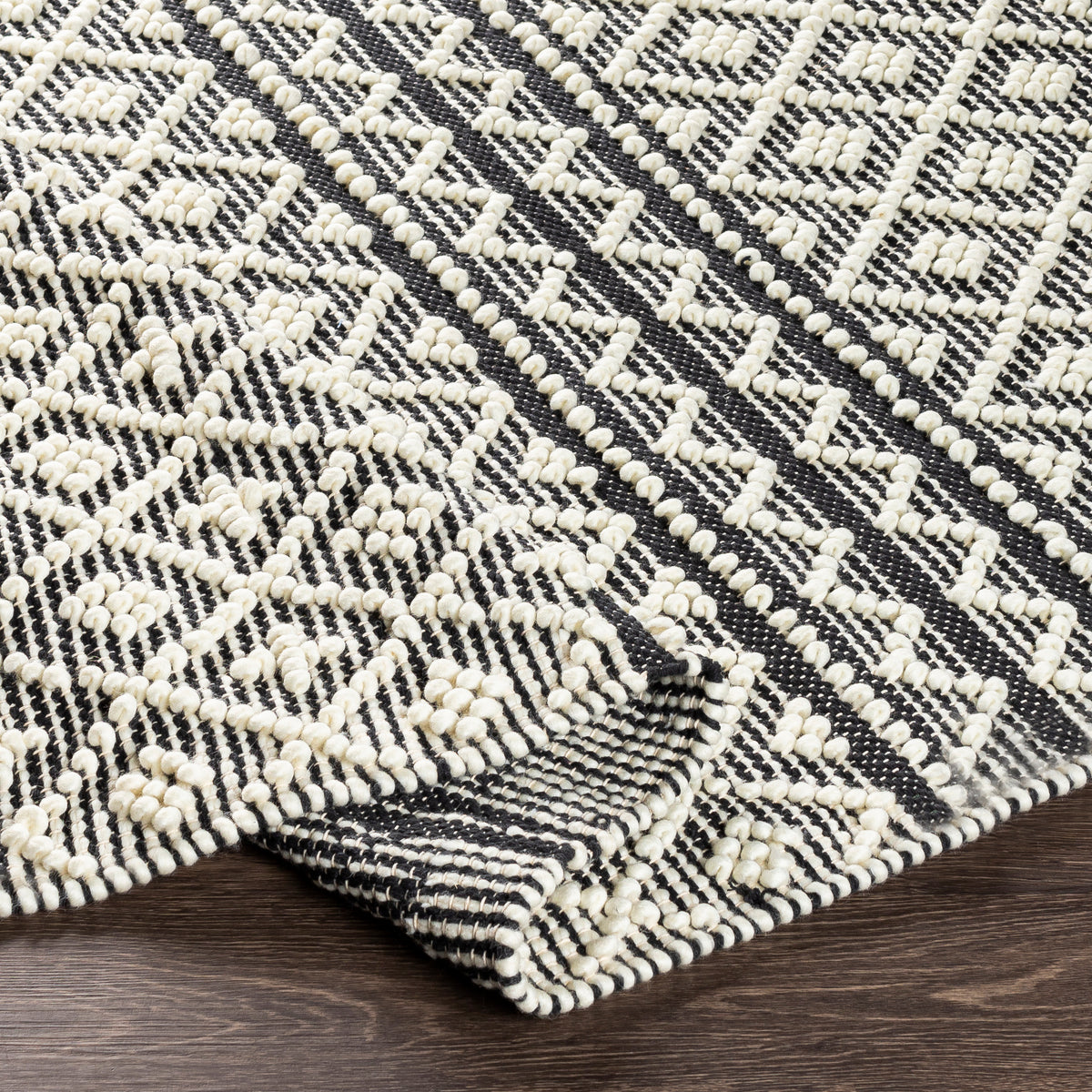 Surya Closeout Farmhouse Tassels FTS-2300 Charcoal Rug