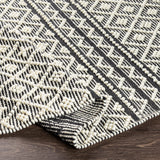 Surya Closeout Farmhouse Tassels FTS-2300 Charcoal Rug