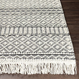 Surya Closeout Farmhouse Tassels FTS-2300 Charcoal Rug