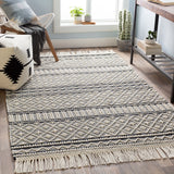 Surya Closeout Farmhouse Tassels FTS-2300 Charcoal Rug