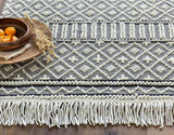 Surya Closeout Farmhouse Tassels FTS-2300 Charcoal Rug