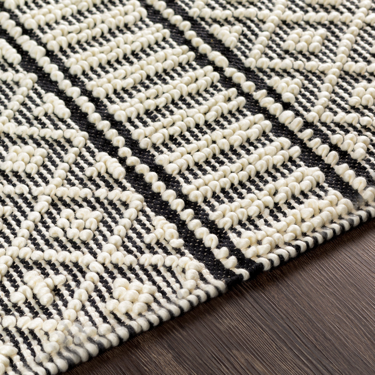 Surya Closeout Farmhouse Tassels FTS-2300 Charcoal Rug