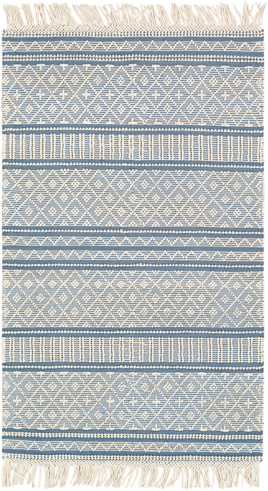 Surya Closeout Farmhouse Tassels FTS-2301 Denim Rug