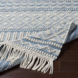 Surya Closeout Farmhouse Tassels FTS-2301 Denim Rug