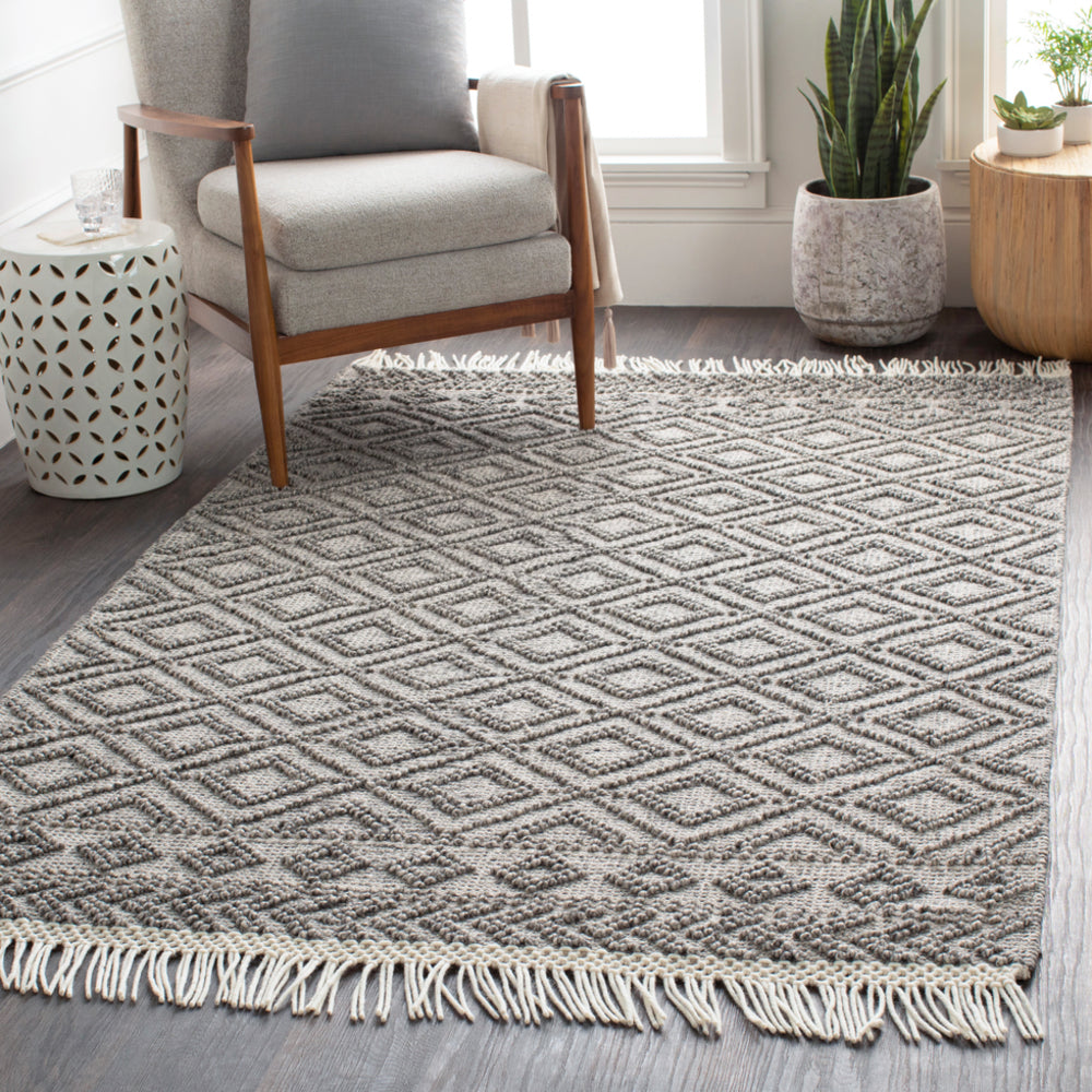 Surya Closeout Farmhouse Tassels FTS-2302 Black Rug