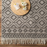 Surya Closeout Farmhouse Tassels FTS-2302 Black Rug