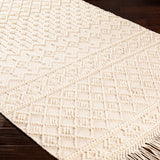 surya farmhouse tassels fts 2305 white rug