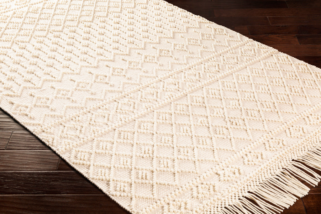 surya farmhouse tassels fts 2305 white rug