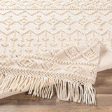 surya farmhouse tassels fts 2305 white rug