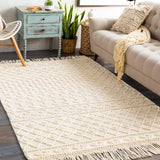 surya farmhouse tassels fts 2305 white rug