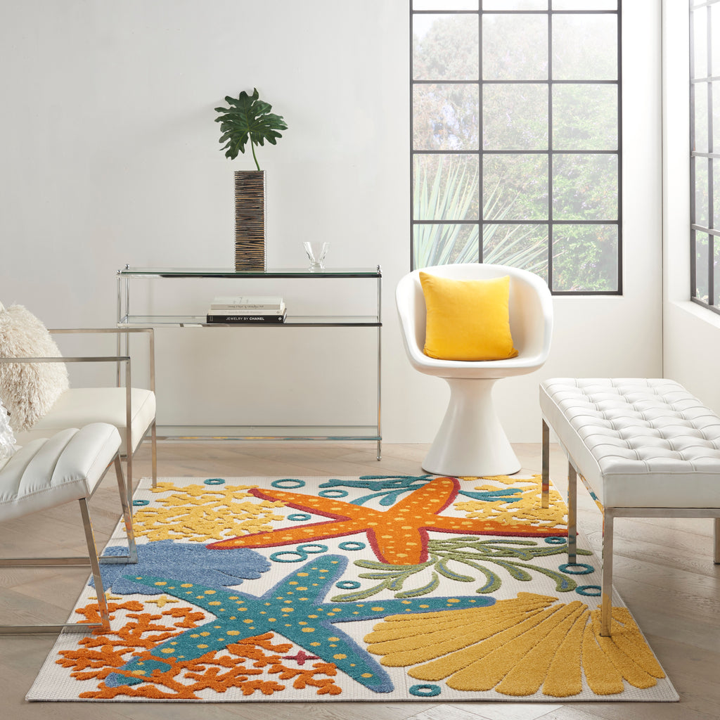 nourison aloha alh24 multicolor rug