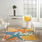 nourison aloha alh24 multicolor rug