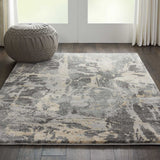 Nourison Sale Fusion FSS10 Grey Rug