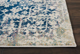 Nourison Clearance Fusion FSS12 Cream/Blue Rug