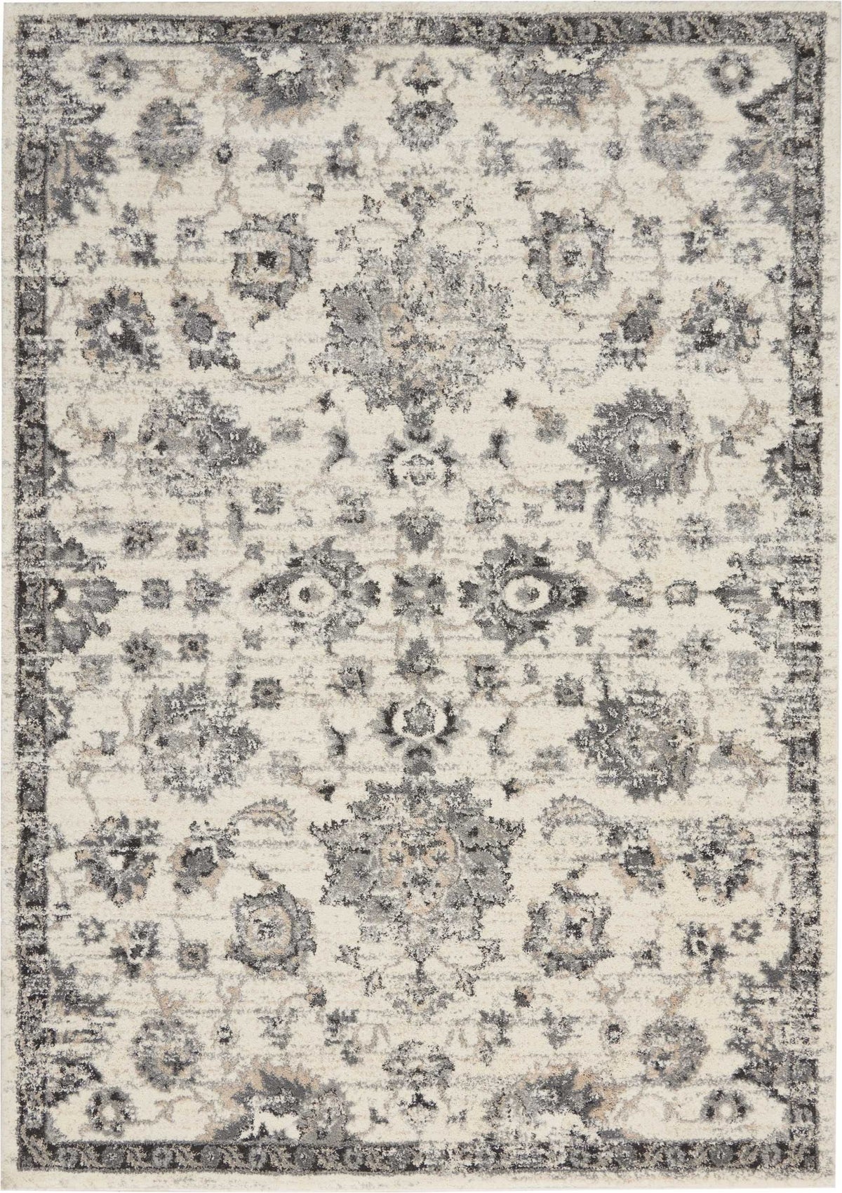 Nourison Sale Fusion FSS15 Cream/Grey Rug