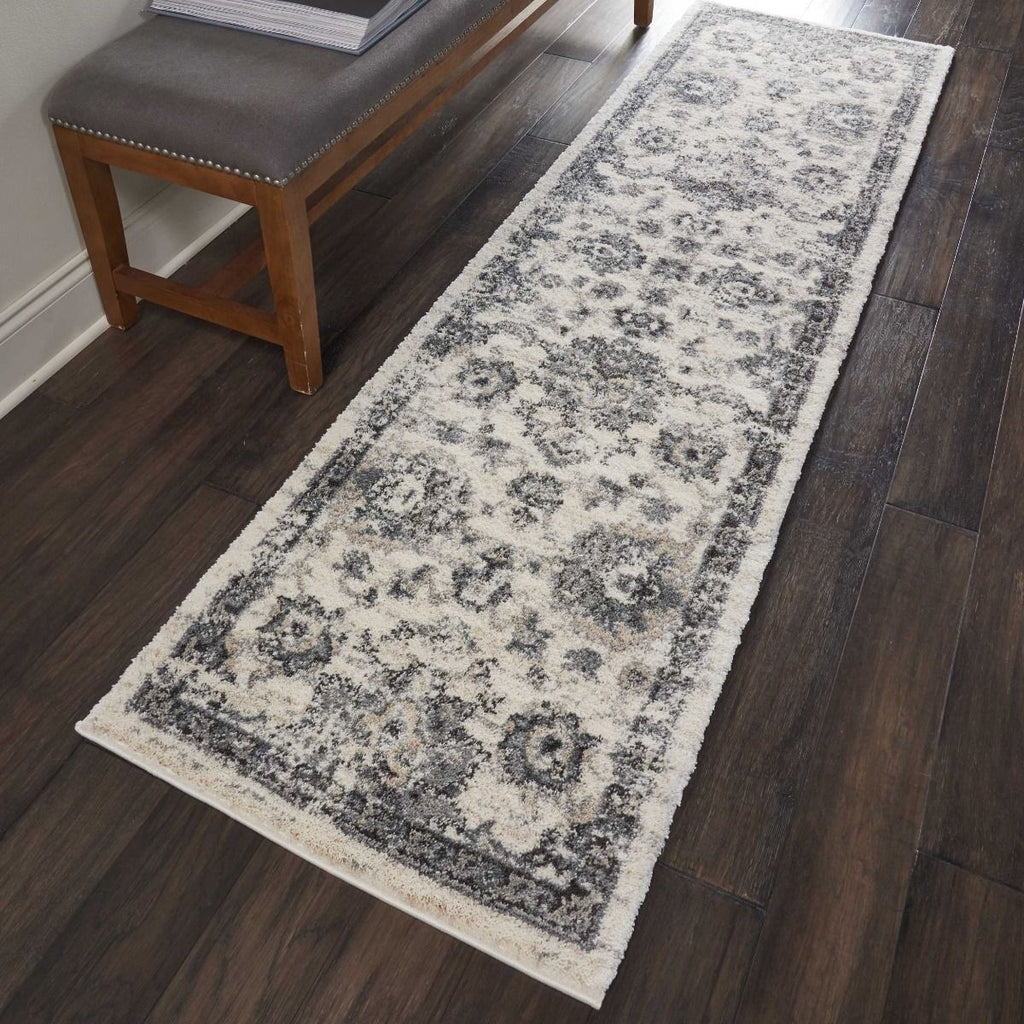 Nourison Sale Fusion FSS15 Cream/Grey Rug