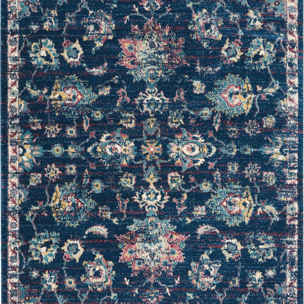 Nourison Clearance Fusion FSS15 Navy/Pink Rug