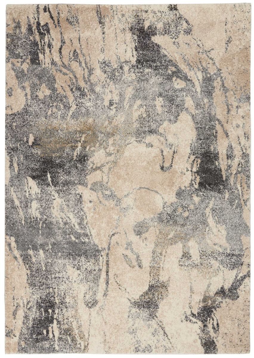Nourison Sale Fusion FSS16 Cream Grey Rug