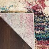 Nourison Clearance Fusion FSS17 Cream/Multi Rug