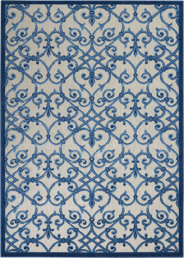 nourison aloha alh21 grey blue rug