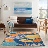 nourison allur alr06 navy multicolor rug