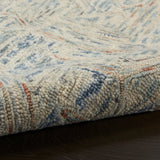 nourison interlock itl02 blue multi rug