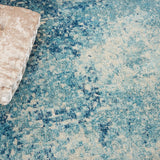 nourison passion psn10 navy light blue rug