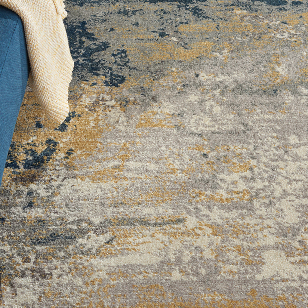 nourison twilight twi22 navy gold rug