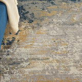 nourison twilight twi22 navy gold rug