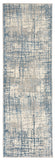 nourison rush ck950 ivory blue rug