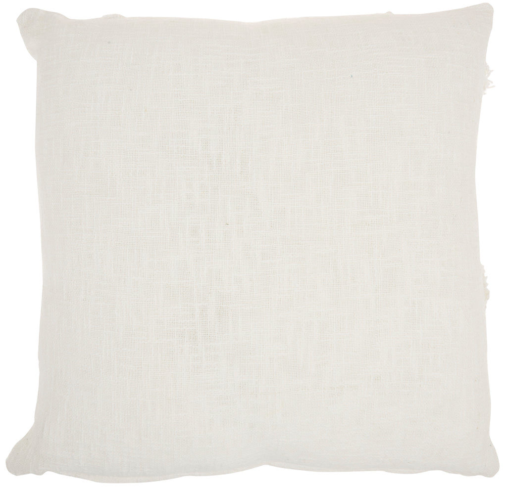 nourison life styles sh018 white pillow
